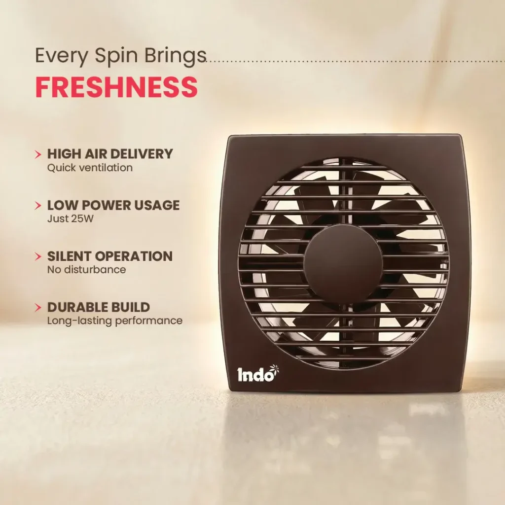 Sleek ventilation fan ECOMM